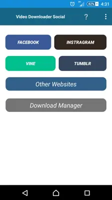 Video Downloader Social android App screenshot 2